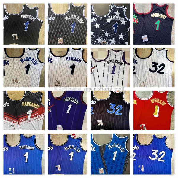 College-Basketball trägt echte genähte Retro-Basketballtrikots #32 McGrady 1 Tracy Jersey 2000-01 Mans Womens Youth S-XXL