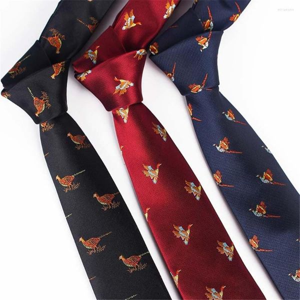 Fliegen Neuheit Vogel Muster Seide Für Männer 7 cm Dünne Krawatte Navy Herren Hochzeit Krawatte Lila Business Krawatten Anzug zubehör B162