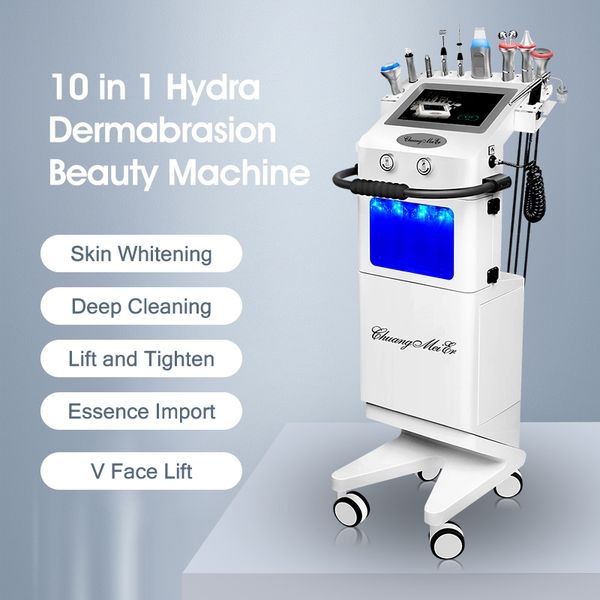 Hydra spa Attrezzatura per microdermoabrasione idro 10 in 1 HydraFacia Diamond Aqua Peeling idrofacciale Water Oxygen Jet Machine