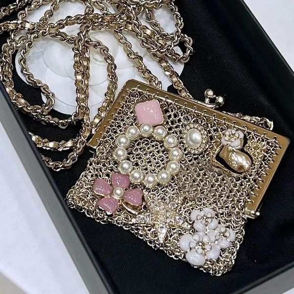mini borsa tote designer di moda hardware con decorazione di perle borsa da donna diagonale con una spalla