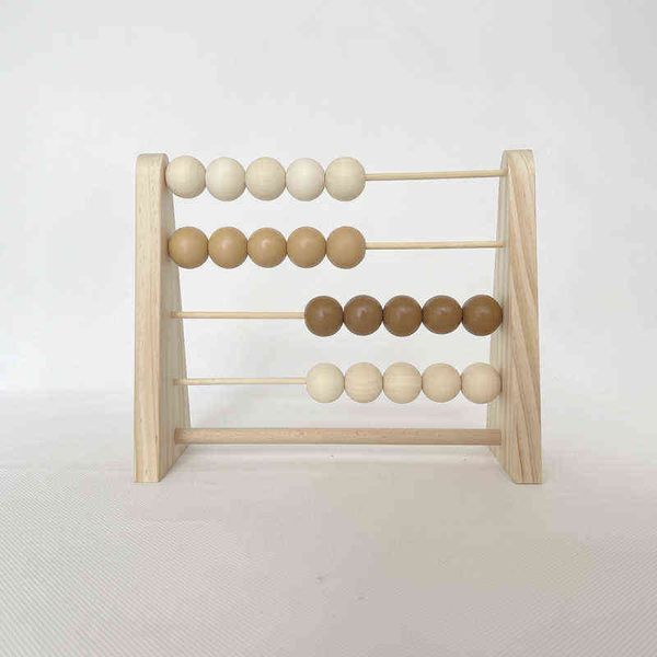 Oggetti decorativi Figurine Nordiche abacus in legno per bambini decorazione desktop per bambini baby apprendimento precoce matematica giocattolo educativo educativo naturale asilo nido t220902