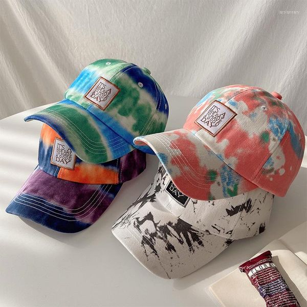 Ballkappen GBCNYIER Tie-Dye Hat Summer Thin Young Wild Tide Letter Stickerei Baseball Cap Einstellbar