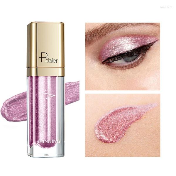 Ombretto 18 colori Diamond Pearl Liquid Eyeliner Waterproof Long Lasting Sexy Shimmer Nude Bright Pigmented Eyeshadow Makeup