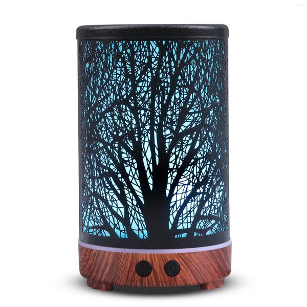 Lampade profumate Creative Art Tree Shadow Lampada a LED a sette colori Olio essenziale Diffusore di aromi d'aria Piccola decorazione del desktop domestico