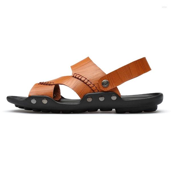 Sandálias Playa Tamanho do trabalho Sandalle Hombre 2022 Sandalen Herren Sandale Sandal Shoes Homme Rasteira Segurança Romanas da Casual