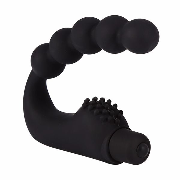 Massaggiatori giocattolo del sesso 10 Velocità Silicone Vibrante Anale Massaggiatore della prostata Testicoli Vibratore Perline impermeabili Butt Plug Vibrazione Giocattoli per uomo