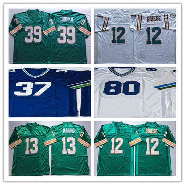 American College Football Wear NCAA Männer 24er Jahre Bob Griese Dan Marino Larry Csonka Shaun Alex Steve Largent Cortez Kennedy Fan Football