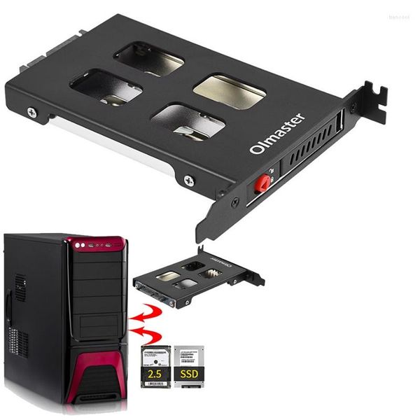 Cabos de computador OIMASTER PCI Mobile Rack Rack Rack Caixa de disco rígida Caixa de disco para o adaptador SATA SDD HDD de 2,5 polegadas