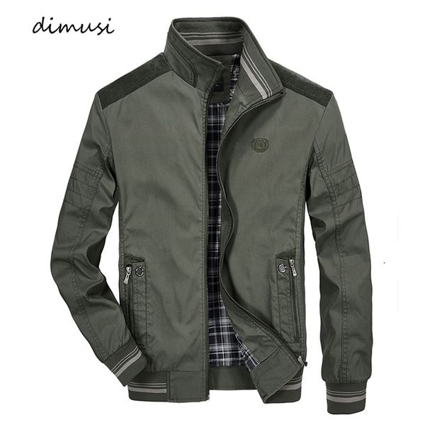 Jackets masculinos Dimusi Autumn Winter Bomber Jacket Mens Outdoor Windbreaks Casacos Moda Slim Fit Business Roupas Térmicas 220905