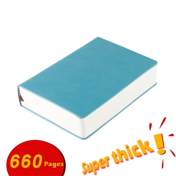 Note de notas super grossas notebooks 330 folhas em branco Páginas Diário Sketchbook Journal A4 A5 A6 PU