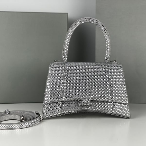 High-End-Highest-Spiegel-Designer-Mode-Damen-Dame-Tasche-Handtaschen-Riemen-Diamant-Schulter-Mini-Stil-Crossbody-Geldbörse Echtes Lammleder-Import Italien-Krokodil