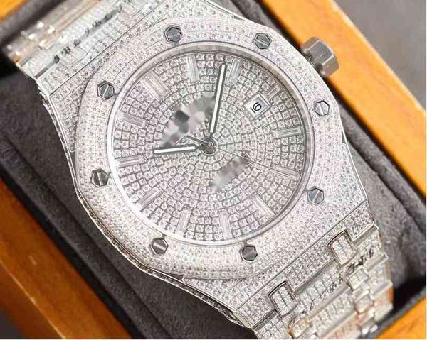 Luxury Watch for Men Mechanical es Top Brand Fashion Womens All Diamond Swiss Genebra Wristwatches Jur7 NQVW