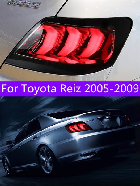 Luci Tuning auto per Toyota Reiz 2005-2009 Mark X Fanale posteriore a LED Dinamico Indicatori di direzione Luci posteriori Fendinebbia Freno di retromarcia