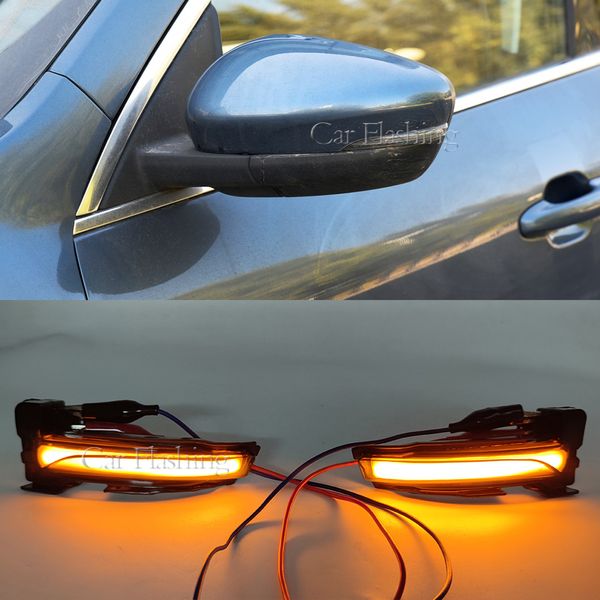 1 par de piscar dinâmico para Ford Kuga Escape 2019 2020 2021 2022 LED Burn Signal Wing Side Wing Flowing Retrovisth Mirror Light