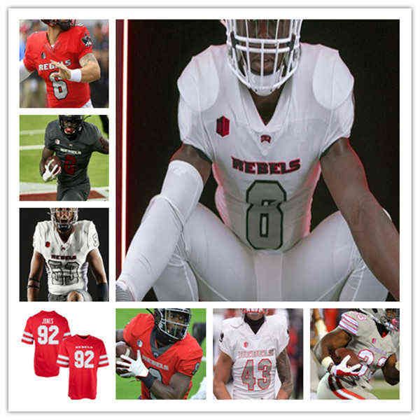 Abbigliamento da football universitario americano Maglia personalizzata College Football UNLV Rebels Max Gilliam Noah Bean Jacoby Windmon Bryce Jackson Adam Plant Jr.