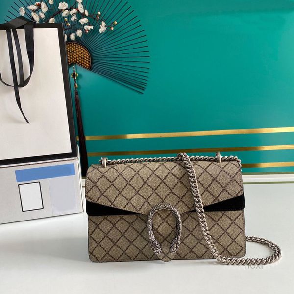 Umhängetaschen Luxurys Designer Damen Umhängetasche Wechselhandtaschen Umhängetaschen aus Canvas oder Lederdetails Antike silberfarbene Hardware