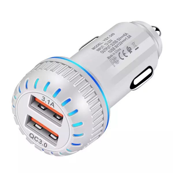 USB Quick QC3.0 Port Port Super Car Chargers для розничного продавца