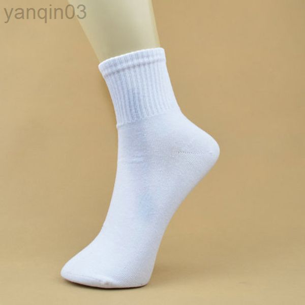 Meias atléticas de alta qualidade 5 pares homens meias de tornozelo homens algodão de baixo corte meias casuais de um tamanho meias brancas calcetinas mujer chaussette femme l220905