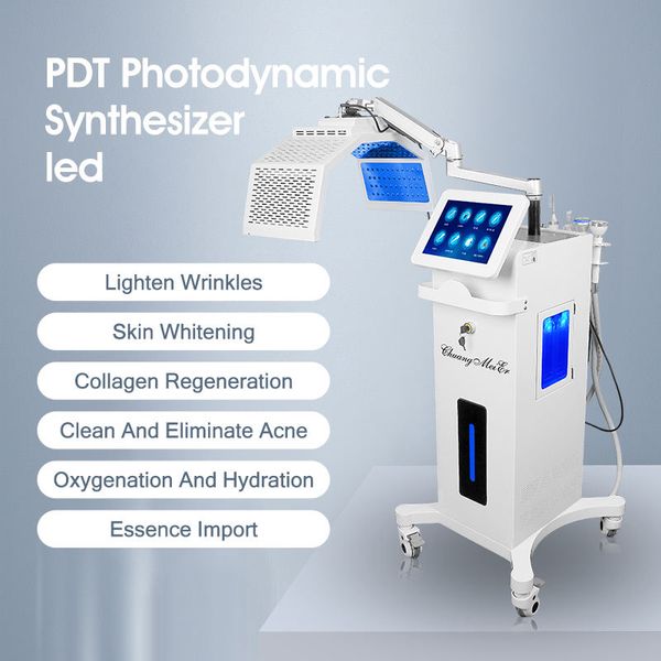 Mikrodermabrasionsausrüstung, Phototherapie, PDT-LED-Maschine, photodynamische kosmetische Gesichtsbehandlung, Wasserstoff-Sauerstoff-Maschine