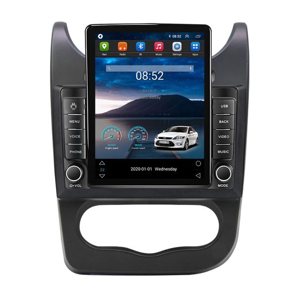 Radio 10,1 Zoll Auto Android Video für 2014 Renault Sandero HD Touchscreen GPS-Navigationssystem mit Bluetooth-Unterstützung Carplay