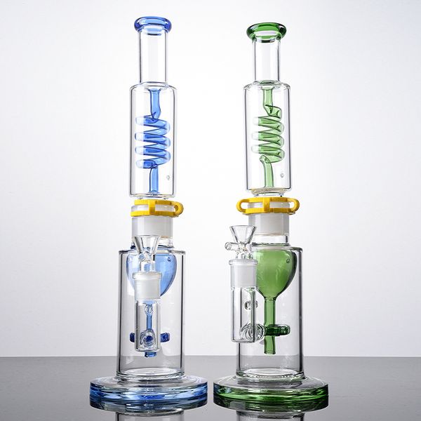 Toptan Heady Cam Bong Yeni nargile Sigara içme su boruları yağ dab teçhizatları düz tip 18mm kadın eklem bongs kase