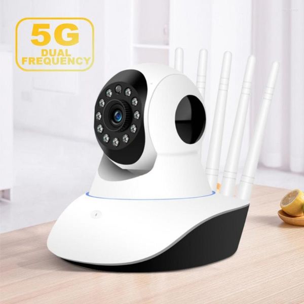 Caméscopes 2.4G 5G double bande 1080P Wifi IP caméra sécurité à domicile bébé moniteur avec Vision nocturne CCTV intérieur