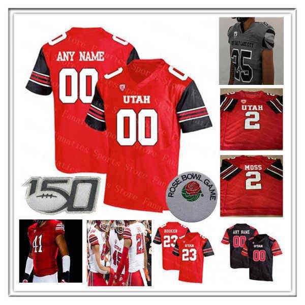 American College Football Wear Ncaa College Utah Utes Football Jersey Cameron Rising Charlie Brewer TJ Pledger Tavion Thomas Devaughn Vele B