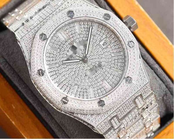 Luxury Watch for Men Mechanical ES Top Brand Fashion Womens All Diamond Swiss Ginevra Owatchs L1xt