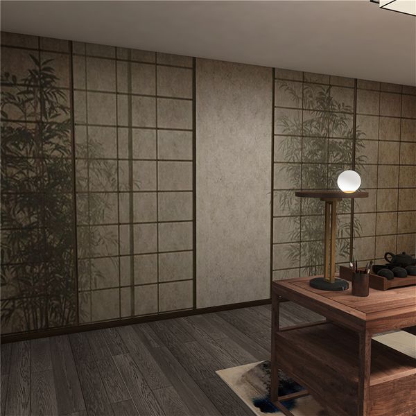 Landschaft im chinesischen Stil Landschaft Bambus Hintergrundpapier nahtloser Hintergrund Tapeten Film und Fernsehwand Tapete Wohnzimmer Sofa B￼ro Wandgem￤lde