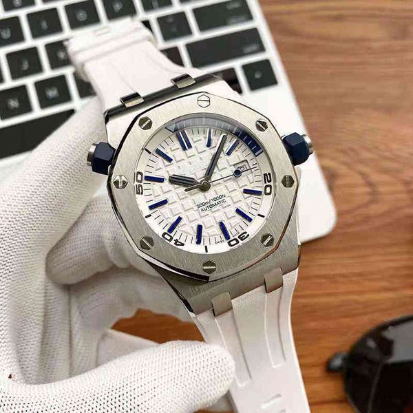 Relógio mecânico masculino de luxo ap15710 royal offshore clássico esportes fita totalmente automática relógio de pulso de marca suíça