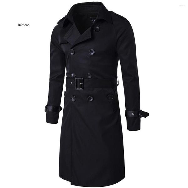 Jackets masculinos de estilo britânico Men Trenchcoat Classic Trench Coat Ones