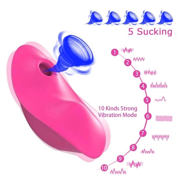 Massaggiatori giocattolo del sesso Mutandine Vibratore Invisibile Succhiare Donne App per la stimolazione del clitoride Controllo wireless Bluetooth Capezzolo Giocattoli per adulti