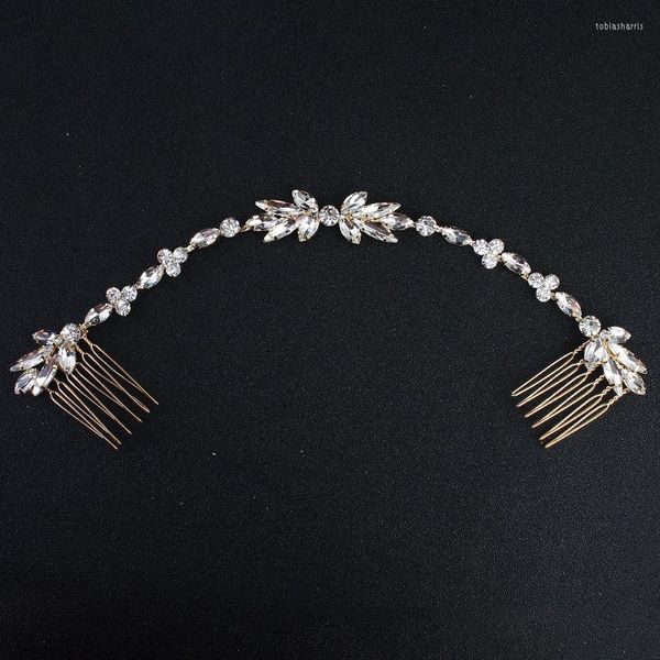 Kopfschmuck Braut Haarband Kreative Weiche Kette Einsatz Kamm Strass Blume Frau Haar Hochzeit Schleier Zubehör