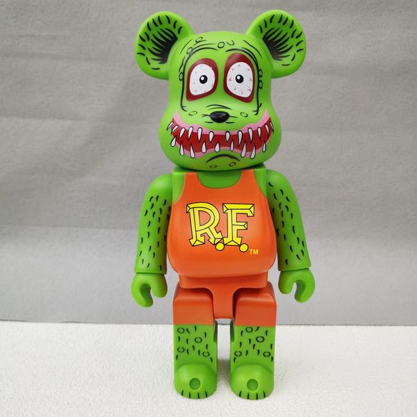 Nuove figure del giocattolo d'azione da orso 400% per la moda voga America Classic Cartoon Image Tales of the Rat Fink Pvc Action Figure