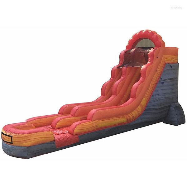 Jogos ao ar livre Slide inflável Comercial Design colorido água terrestre de alta qualidade para crianças e adultos jogando