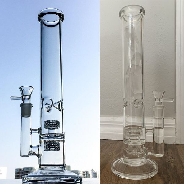 Matrix Tire Perc Glass Bong per acqua Narghilè Oil Rigs Tubo per fumare Gorgogliatore con giunto da 18 mm Percolatore Maschio Femmina Catchers Adattatore giunto