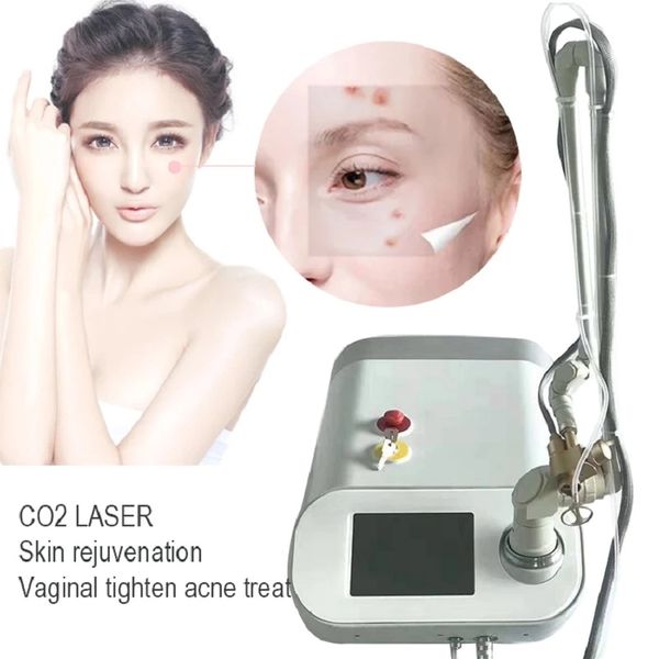 Remoção profissional de acne SCAR CO2 Máquina fracionária de laser / óculos / tubo de radiofrequência / lasers de wart de verruga