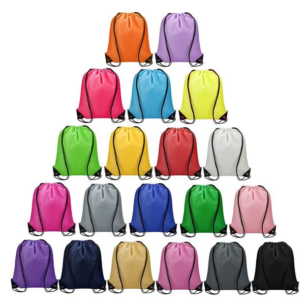 Blank Drawstring Rucksack Cinch Bags Kinder Nylon Draw String Bags Pack für DIY Sublimation Blanks