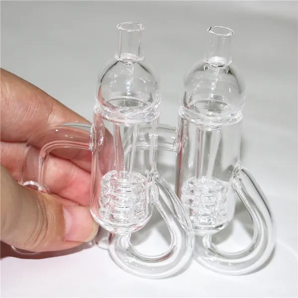 Großhandel Smoking Diamond Knot Loop Quartz Bangers 10mm 14mm 18mm Männlich Weiblich Domeless Quartz Banger Nails Für Glasbongs Dab Oil Rigs