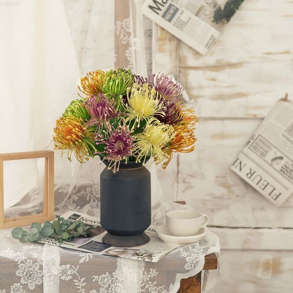 Faux Floral Greenery 'Dekorative Nadelkissen Blume Simulation Blumenfabrik Gefälschte Blume Grünpflanze Großhandel Hochzeit Handwerk J220906