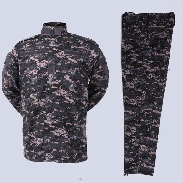 Мужские спортивные костюмы мужская армейская камуфляжная боевая рубашка и брюки тактический дизайн городской цифровой городские военные костюмы