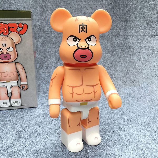 Nuove figure di giocattolo d'azione da orso 400% Bear Brick Cosplay Kinnikuman Muscleg Tag Match Bambola Pvc ACGN Figura giocattolo Brinquedos Anime