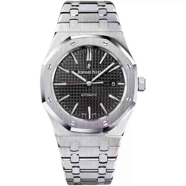 Fashion Luxury Classic Top Brand Swiss Automatic Timing Watch FM15500Ap Mechanical Roya1 0ak Mens Designer Relvadores de pulso à prova d'água