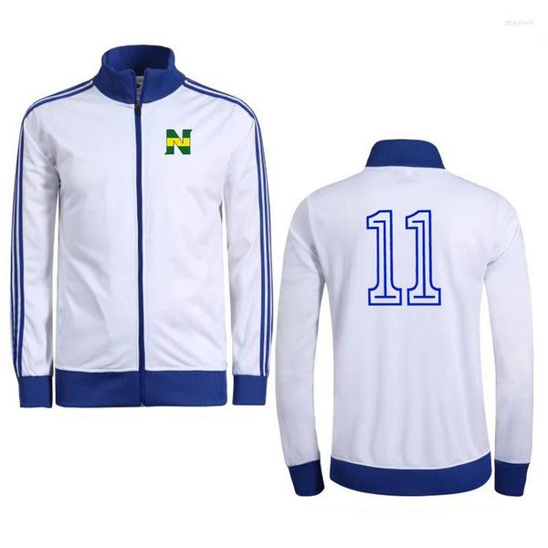 Jackets masculinos Misaki Taro Nankatsu Escola Primária Cosplay Costume No.11 Men Jacket Coat Soccer Uniform