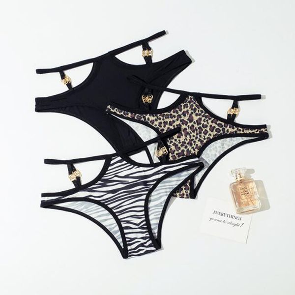 Gli articoli di bellezza 12pcs/lot mutande sexy della biancheria intima fantasia della stampa del leopardo biancheria intima più le mutandine di formato per sexy caldo