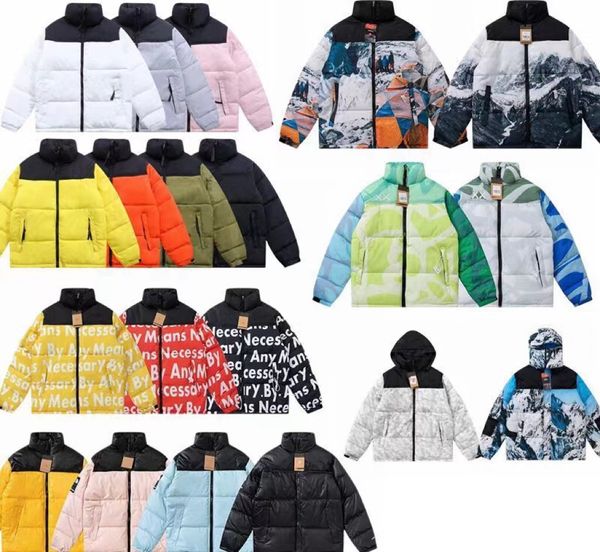 2022 Jaquetas de designer masculina Jaqueta de inverno puffer parkas casaco feminino moda para baixo Casais Parka Ao ar livre Quente Feather Outwear plus size casacos multicoloridos com capuz