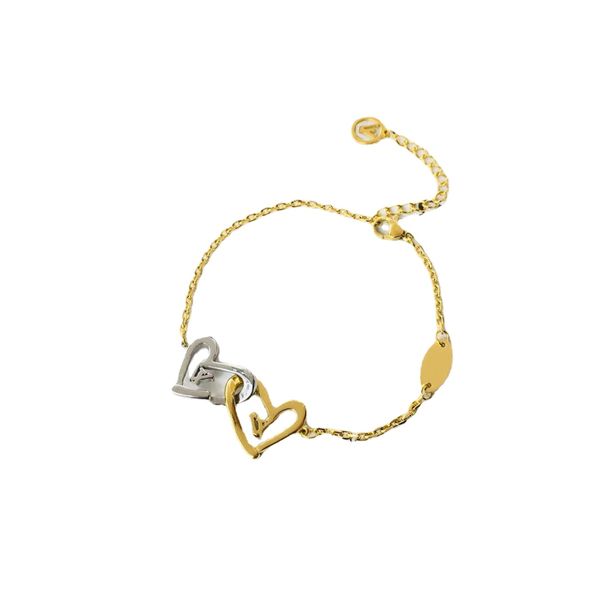 Neue Stil Designer Schmuckarmbänder Armreifen 18k Gold plattiert 925 Silberschild Edelstahl Armband Manschettenkette Frauen Armband für Geburtstagsgeschenk