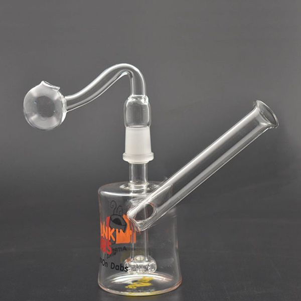 Acess￳rios para fumantes de vendas a quente Bongueiro de vidro Bong us dab dunkin x￭caras de 14 mm fumando tubos de ￡gua Catcher de cinzas com banger unha queimador de ￳leo