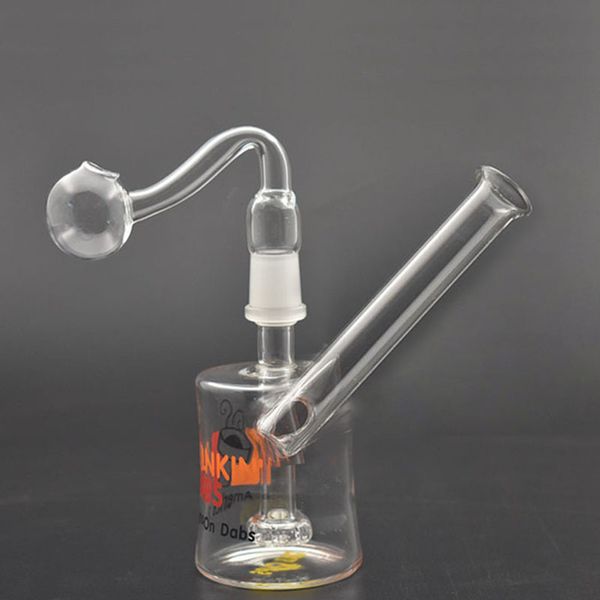 Wasserpfeifen Wasserpfeife Bong US Beliebte Dunkin Cups Stereo Matrix Perc Dab Rig Frittenglas-Becherbong mit 14-mm-Ölbrennerrohren aus männlichem Glas