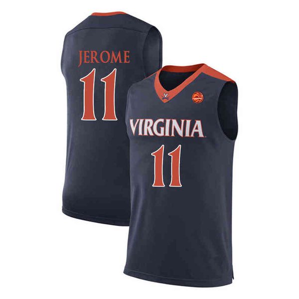 James College Basketball trägt das Kyle Guy White-Trikot der College 2019 Champions Virginia Cavaliers #5 UVA NCAA Final Four #12 DE'